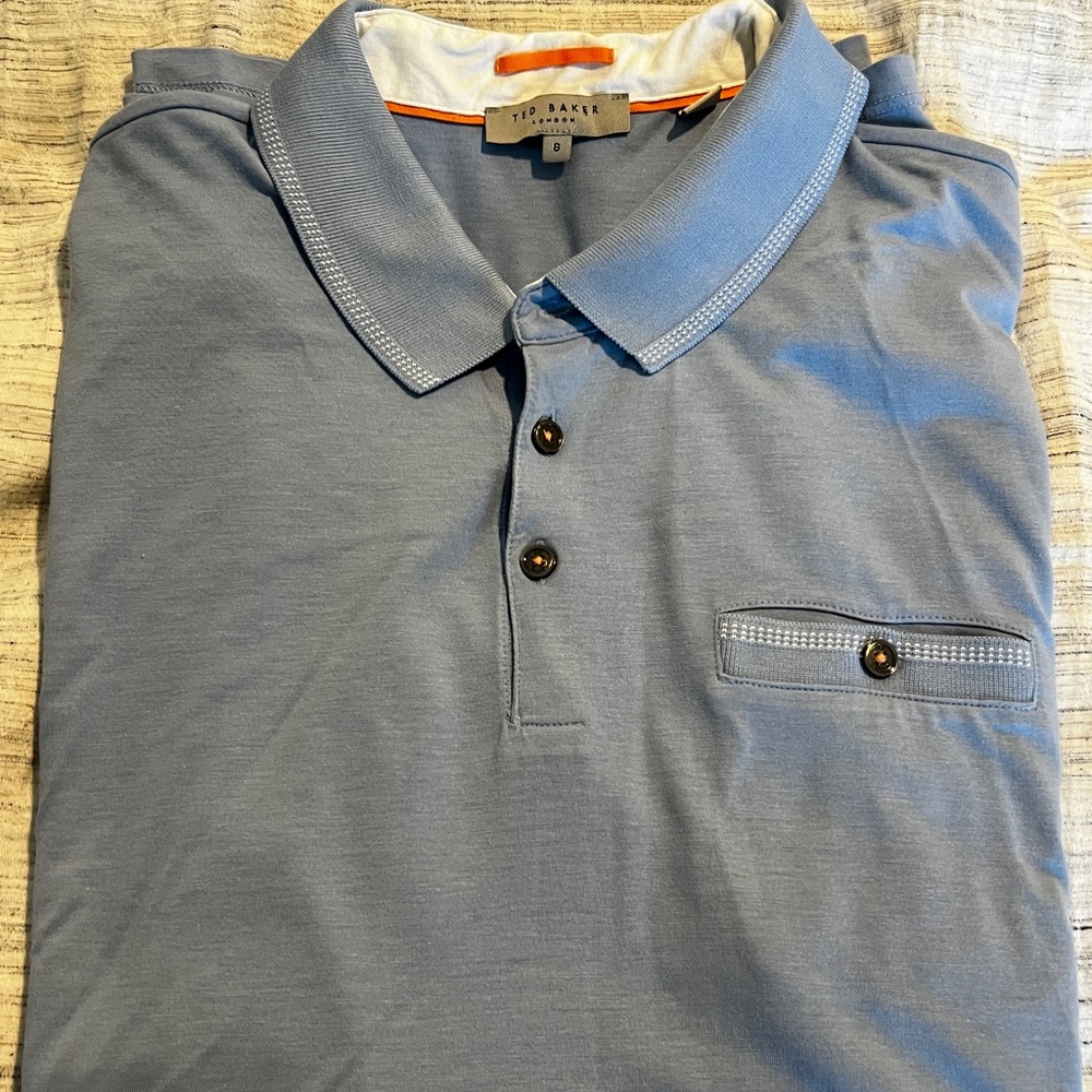 Ted Baker Slate Blue Polo Shirt for Men